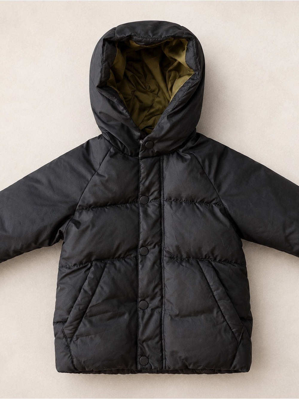 Zara Kids Black Hooded Puffer Jacket / Basic Winter Jacket / 2T 3T Outerwear